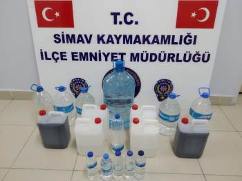 Simav’Da 53 Litre Kaçak İçki Yakalandı
