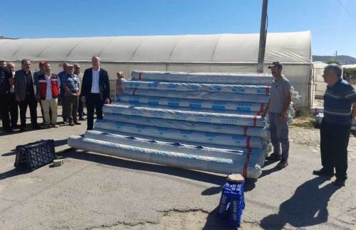 Simav’da çiftçiye büyük destek: Yüzde 50 hibeyle sera naylonu