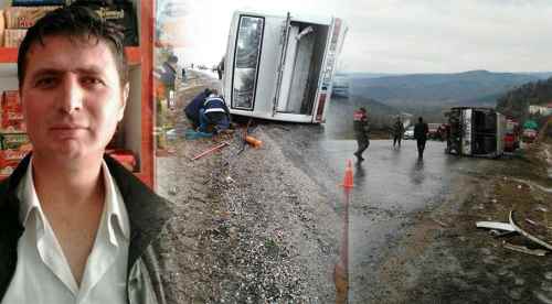 Simav'da midibüs devrildi: 1 ölü, 9 yaralı