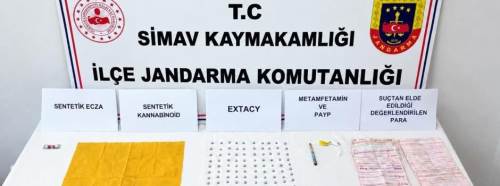 Simav’da uyuşturucu operasyonu: Binlerce içimlik madde ele geçirildi