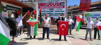 Simav’dan İsrail’e Protesto