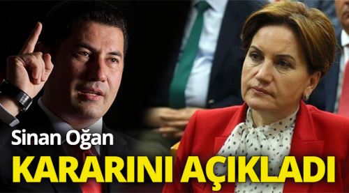 Sinan Oğan kararını açıkladı