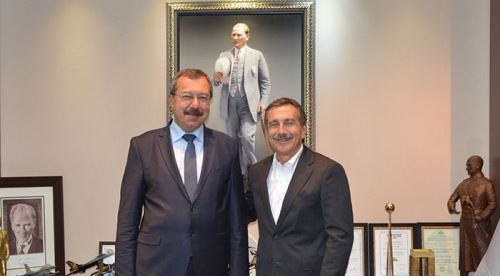 Sinan Özkar Başkan Ataç ve Başkan Kurt’u ziyaret etti