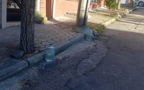 Şirintepe’de park önlemek için ilginç yöntem
