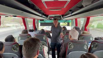 Sivil Trafik Jandarması Bindiği Yolcu Otobüsünde Denetim Yaptı
