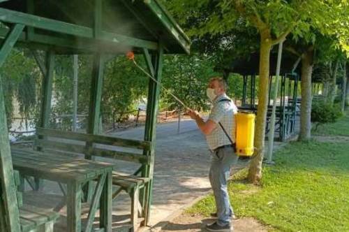 Sivrisinek ve haşerelere karşı Sakarya Nehri’nde ilaçlama