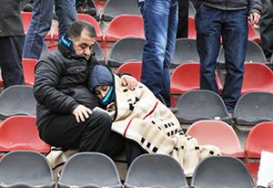 Soğuk havaya aldırış etmediler