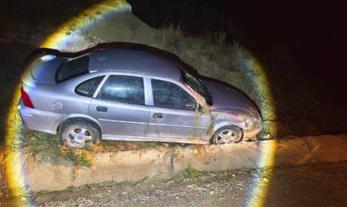 Söğüt-Eskişehir yolunda araç şarampole düştü