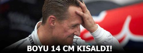 Şok iddia! Schumacher'in boyu 14 cm kısaldı