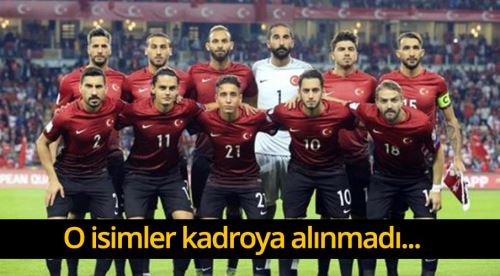Son Dakika, Milli Takım kadrosu açıklandı
