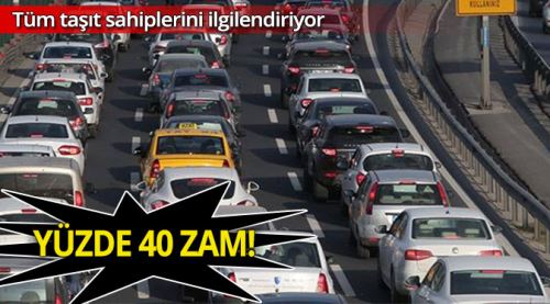 Son Dakika! Motorlu Taşıtlar Vergisine büyük zam!