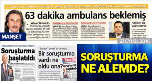 Soruşturma ne alemde?