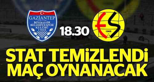 Stadın karı temizlendi, maç oynanacak