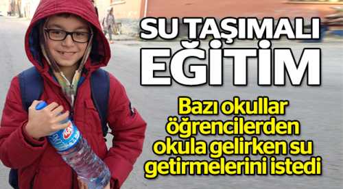 Su taşımalı eğitim!