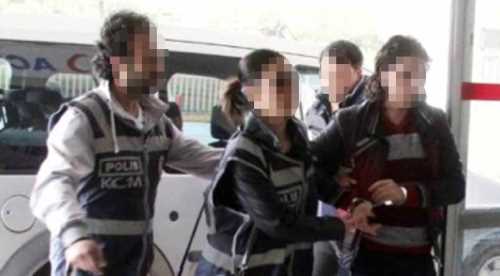 Suç makinesi kadın ve çocuk yakalandı
