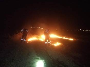 Şuhut’Ta Anız Yangını
