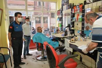 Şuhut’Ta Berber Ve Kuaförlere Korona Virüs Denetimi
