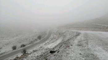 Şuhut’Ta İlçe Merkezinde Yağmur, Yüksek Kesimlerde Kar Yağışı Yaşandı
