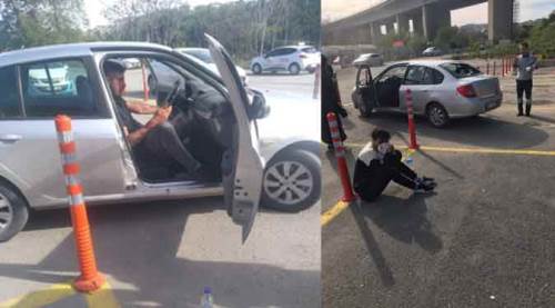 Sürücü adayı ve hocasını trafikte dövdüler