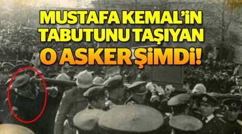 Tabutu taşıyan o asker şimdi!
