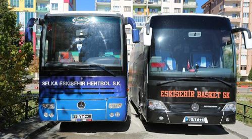Takım otobüsleri Odunpazarı Belediyesi'nden 