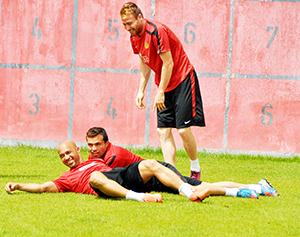 Takımda neşeler yerinde