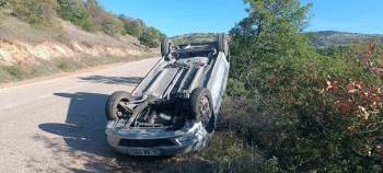 Takla Atan Araçta 3 Kişi Yaralandı
