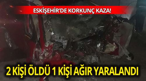 Takla atan otomobilde iki kişi can verdi!
