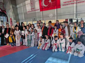 Talas'ta sporcular kuşaklarını taktı, hedef olimpiyatlar