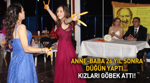 Tam 26 yıl sonra telli duvaklı gelinlik giydi