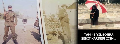 Tam 43 yıl sonra şehit kardeşi için...