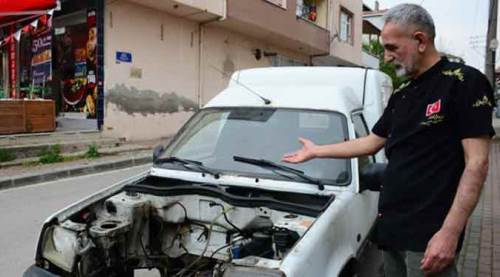 Tamire verdiği aracının motorunu bile bulamadı...