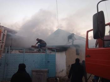 Tandırda Çıkan Yangın Korkuya Neden Oldu
