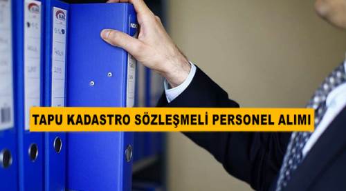 Tapu Kadastro sözleşmeli  Personel alımı