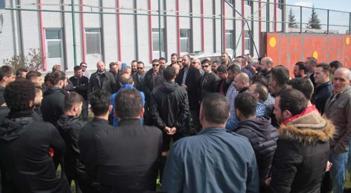 Taraftar tesislere gitti