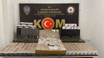 Tavşanlı’Da 71 Bin 420 Dolu, 600 Bandrolsüz Boş Makaron Ele Geçirildi
