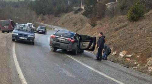 Tavşanlı'da korkutan kaza