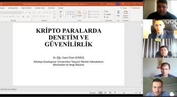 Tavşanlı Myo’Da “Kripto Paralarda Denetim Güvenilirlik” Konulu Söyleşi
