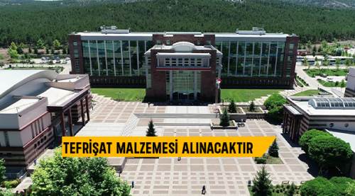 Tefrişat malzemesi alınacaktır