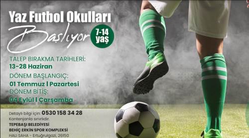 Tepebaşı Belediyesi'nden çocuklara sporla dolu bir yaz!