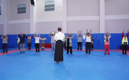 Tepebaşı Belediyesi’nden kadın personele savunma eğitimi