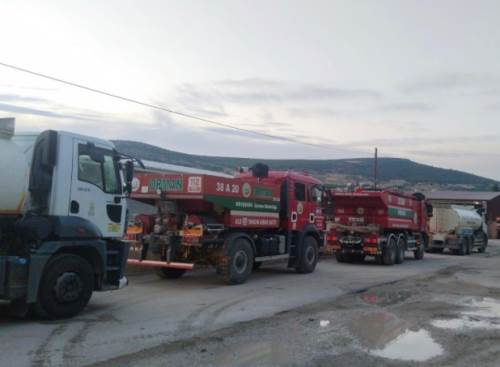 Tepebaşı Belediyesi'nden yangın bölgesine destek