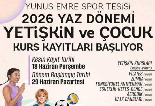 Tepebaşı Belediyesi Yaz Spor Kursları için kayıtlar başlıyor