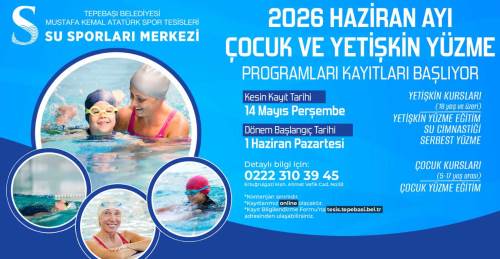 Tepebaşı'nda 2026 Yüzme Kursları için kayıtlar açılıyor