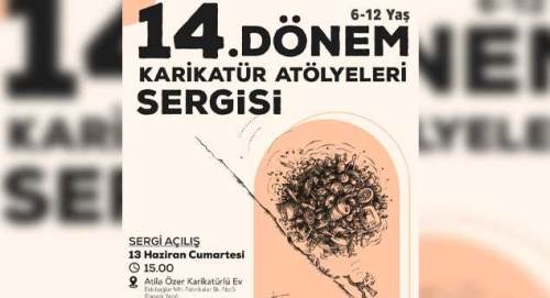Tepebaşı’nda minik çizerlerin eserleri sergileniyor