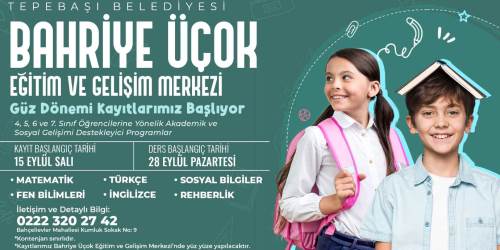 Tepebaşı’nda öğrencilere eğitim desteği! Kayıtlar 15 Eylül’de başlıyor