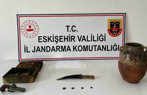 Tepebaşı’nda tarihi eser satmak isteyen şüpheliye suçüstü