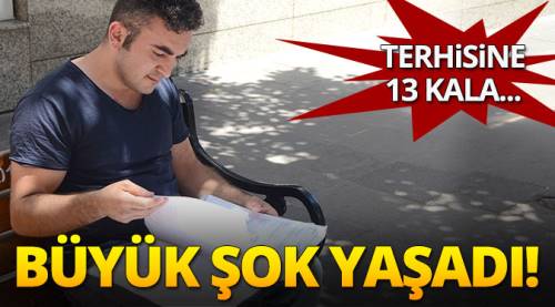 Terhisine 13 kala büyük şok yaşadı!