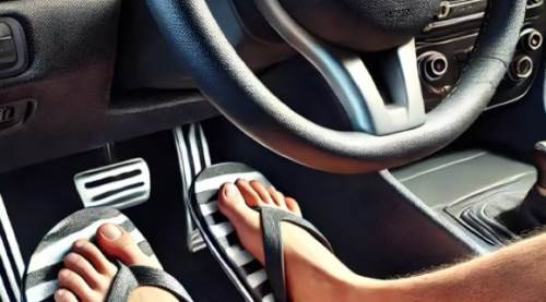 Terlik ve Topuklu Ayakkabı ile Araç Kullananlar Yandı!