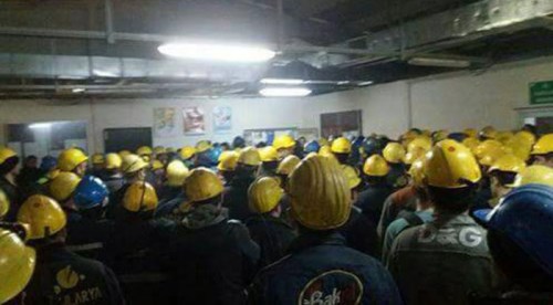 Termik santral işçileri üretimi durdurdu